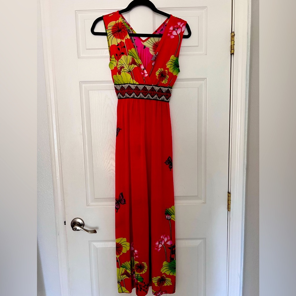 Hawaiian maxi dress